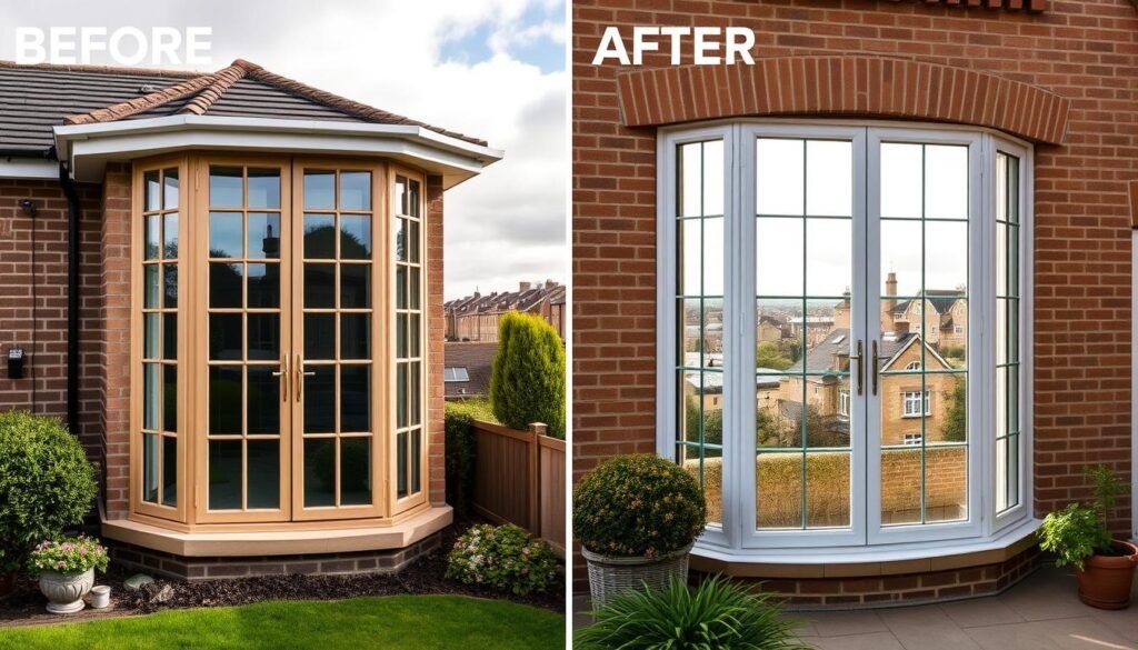 best double glazing in Oxford before and after comparison